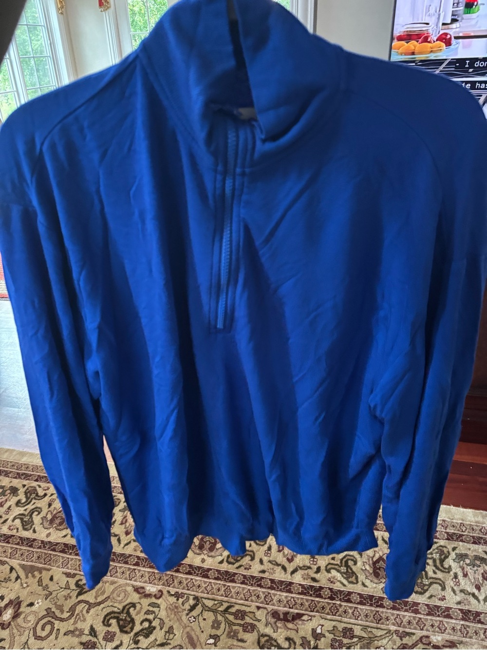 Lou and Grey Royal Blue Half-Zip Pullover Sweater